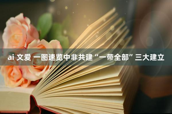 ai 文爱 一图速览中非共建“一带全部”三大建立